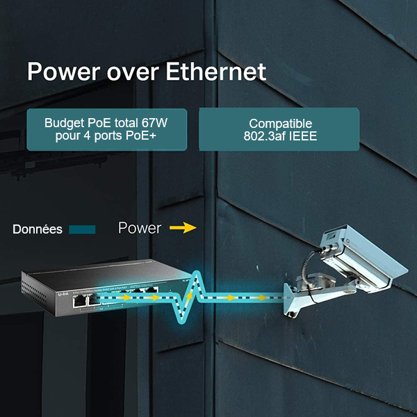 Switch rj45 6 ports POE Tp-Link - 1