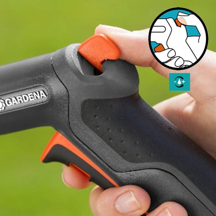 Pistolet d'arrosage Gardena débit réglable