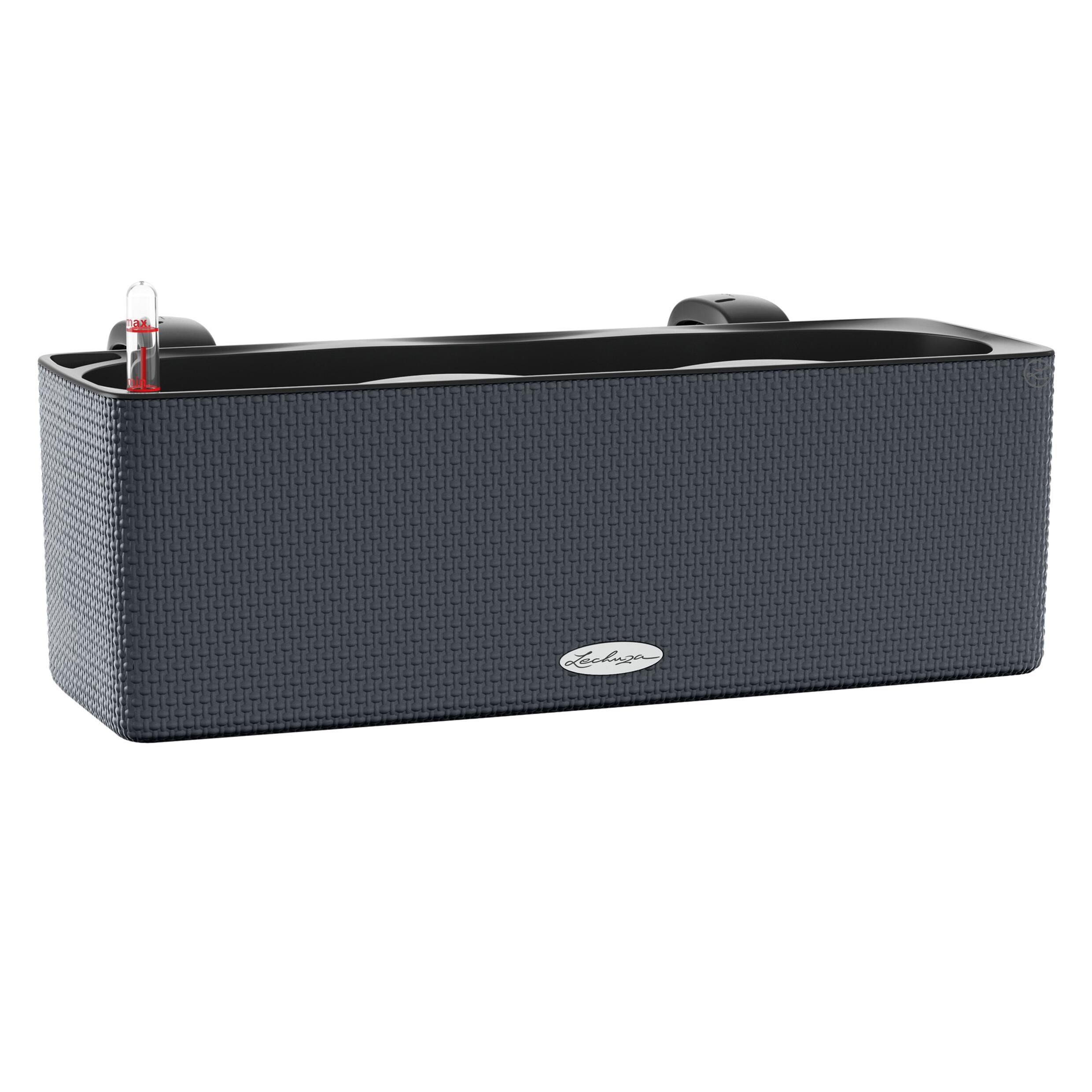 Vaso autoirrigante LECHUZA in polipropilene grigio H 14 x ø 14 cm - 2