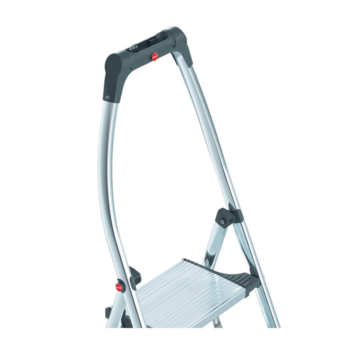Scaletta HAILO Living Step Plus in alluminio 2 gradini 150 kg - 15