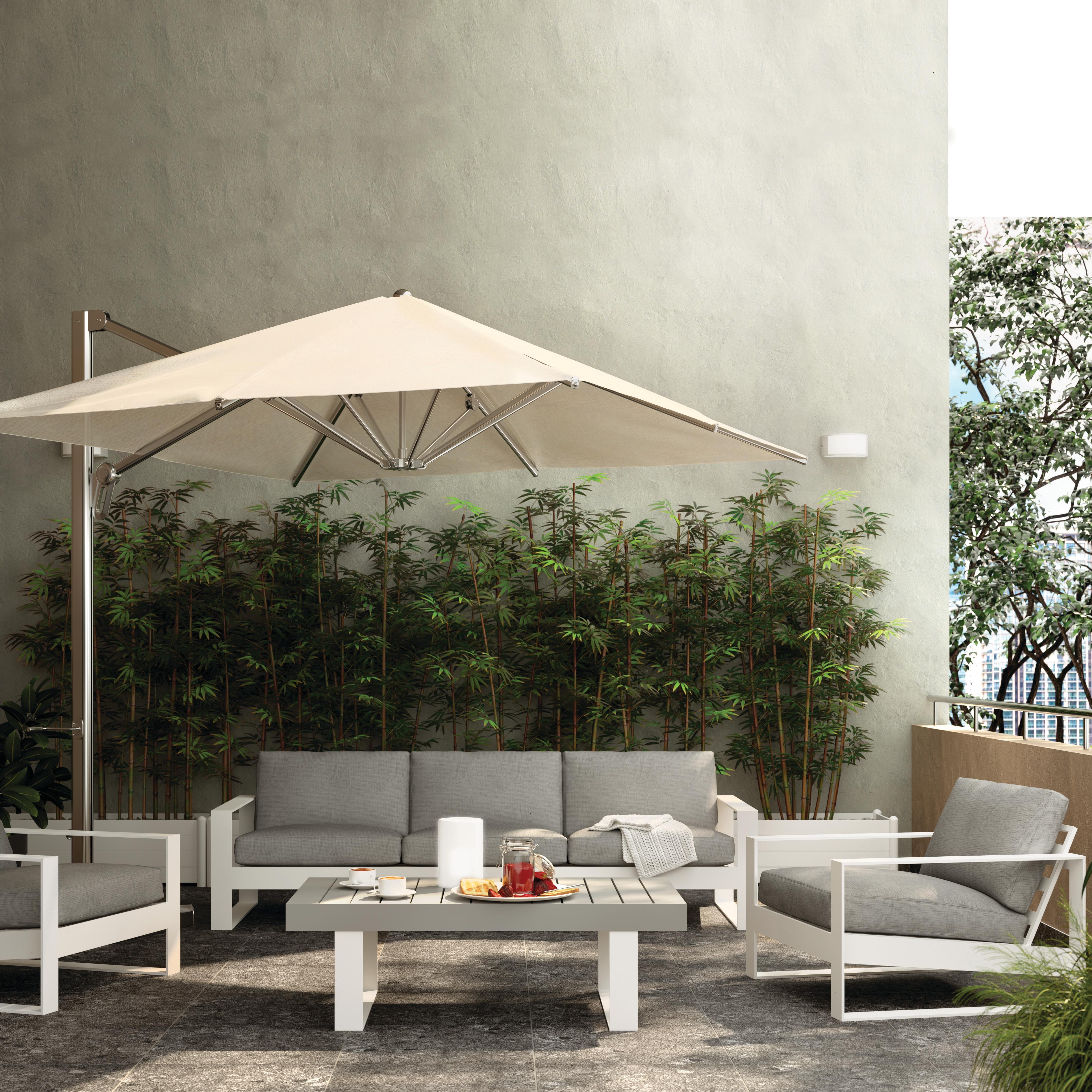 2 Cadeirões de jardim alumínio branco Las Vegas Naterial - 11