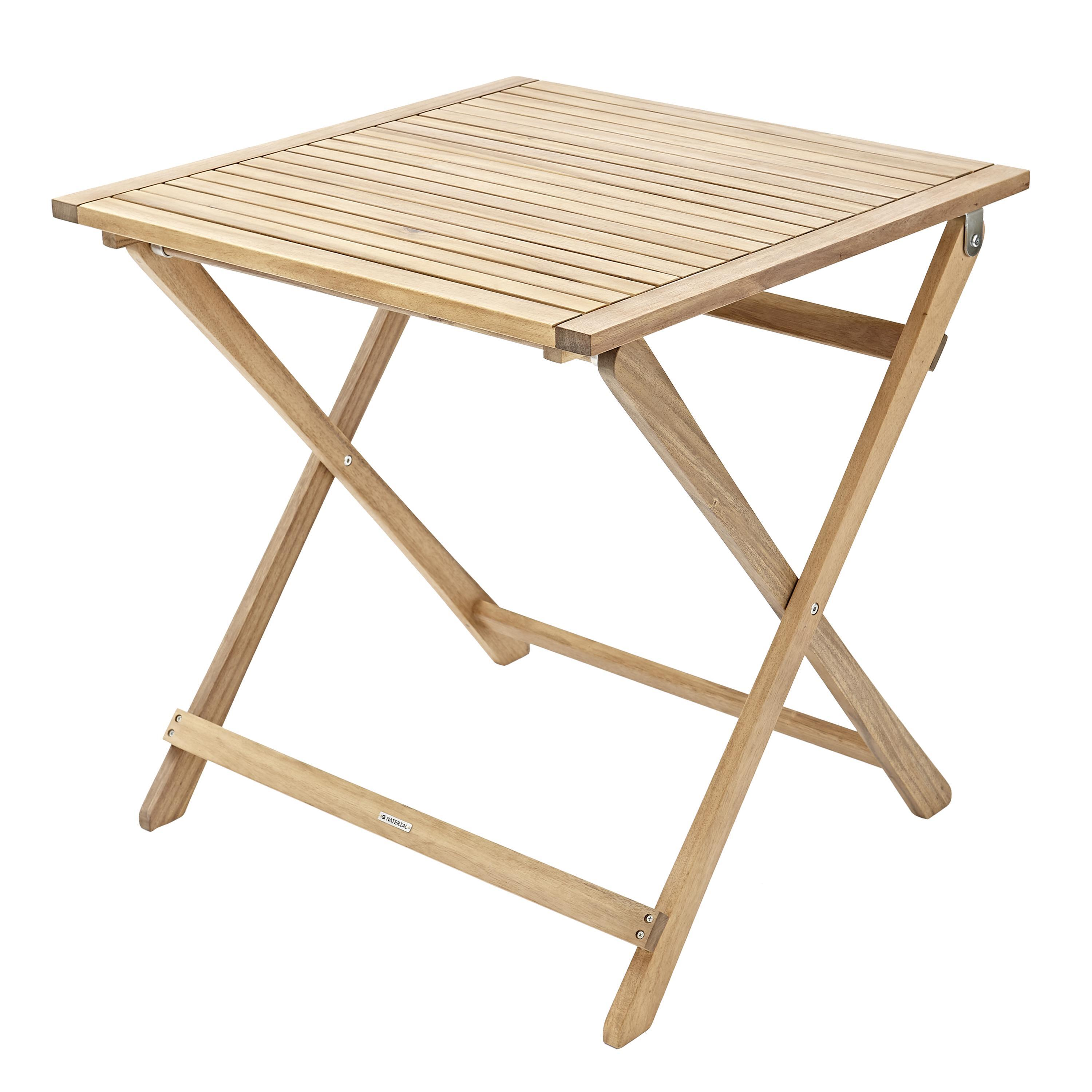 Mesa de madeira NATERIAL SOLIS ORIGAMI 70X70CM ACACIA - 20
