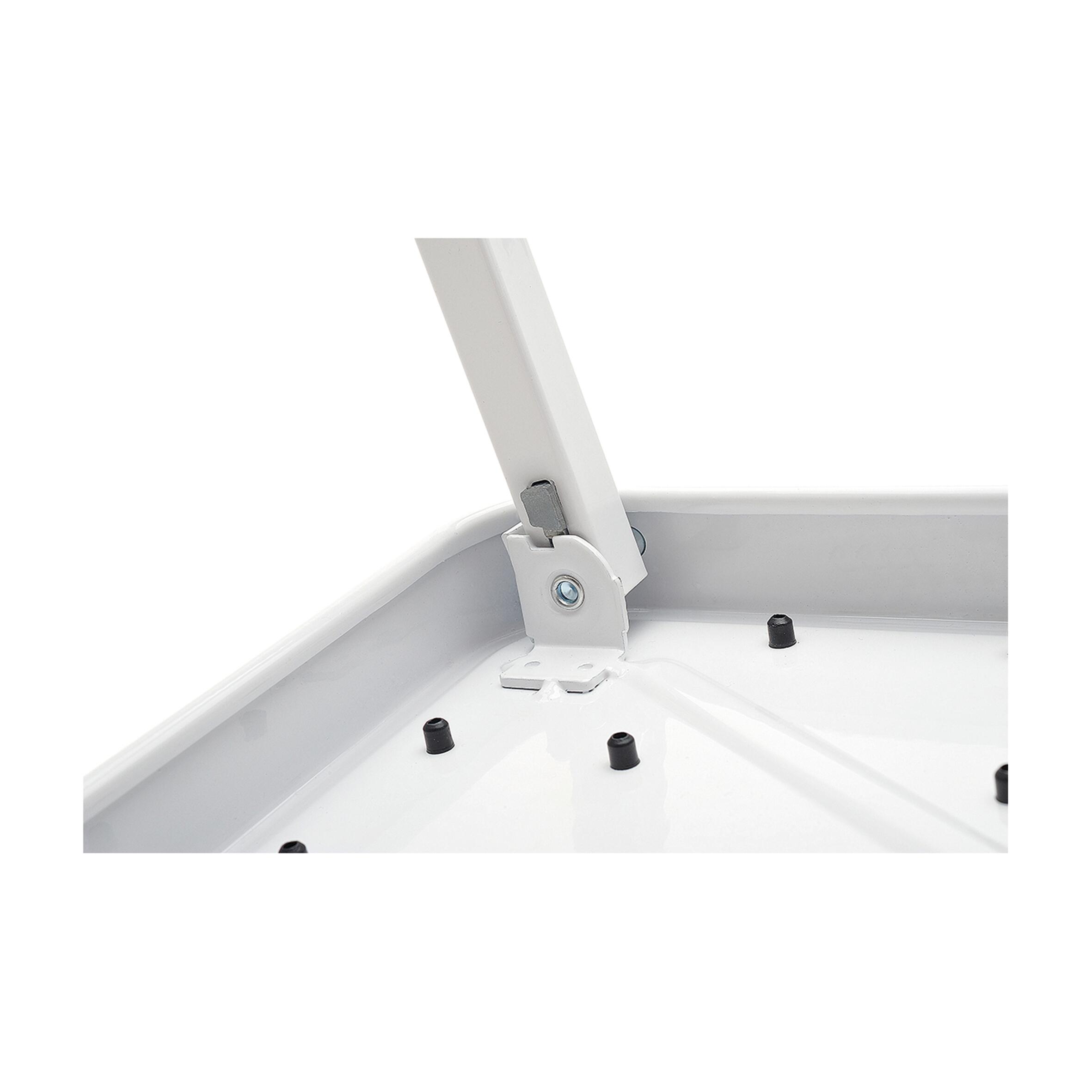 Sgabello pieghevole SELEKTA One Step in acciaio bianco H 26 cm 150 Kg - 9