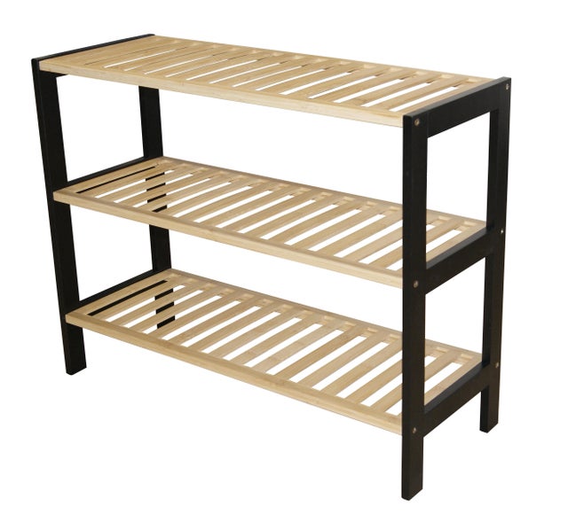 Range chaussures noir H.54.5 x l.69.5 x P.26 cm