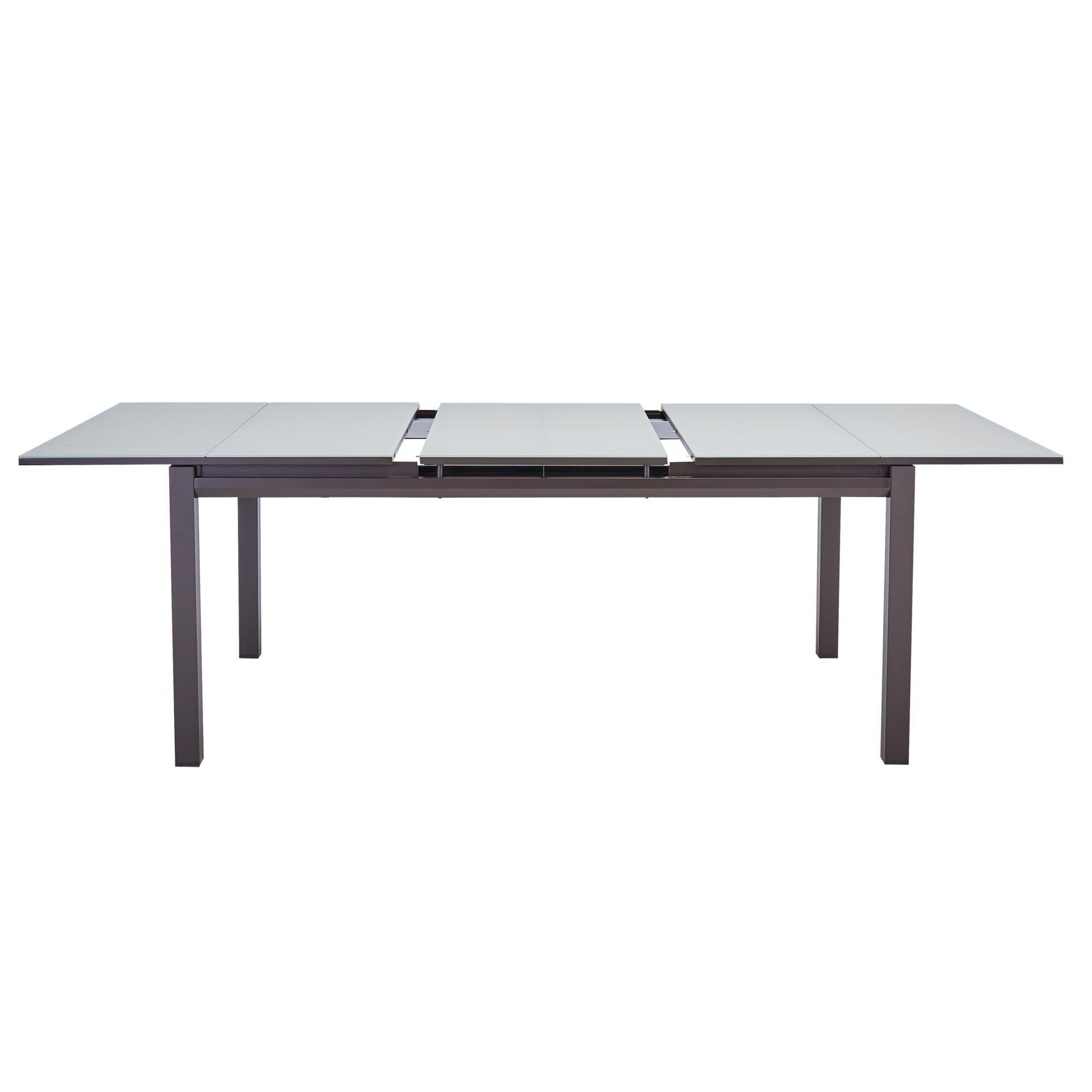 Mesa de alumínio NATERIAL ODYSSEA II EASY VIDRO 180/240X100CM MOKA - 31