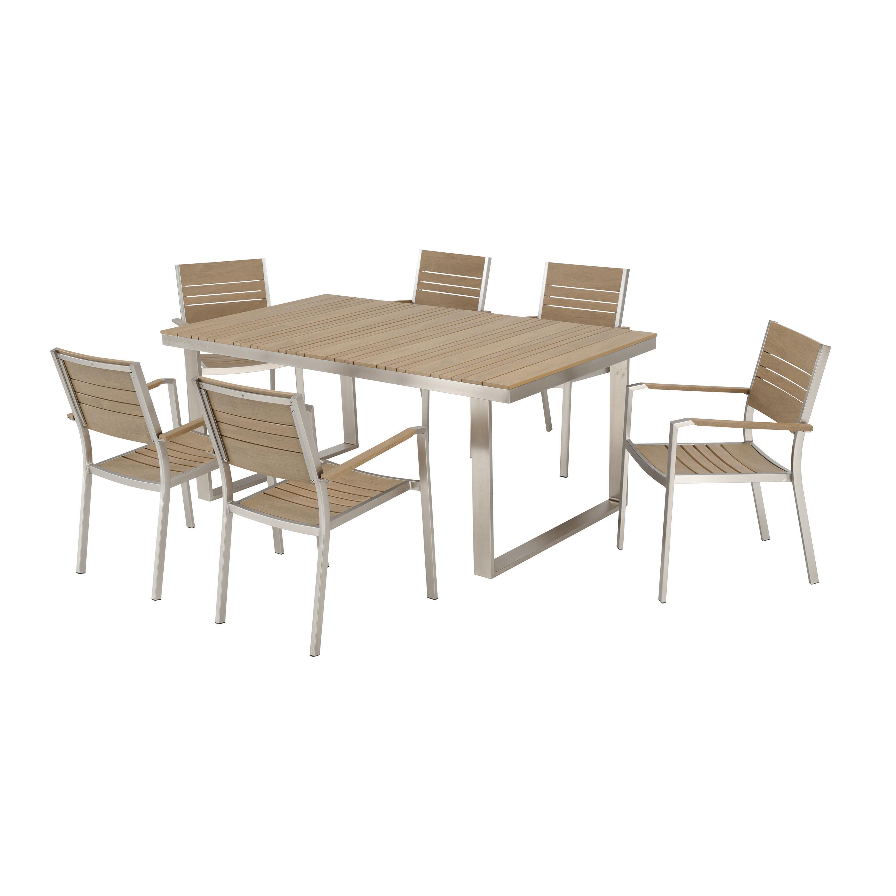 Cadeira de alumínio NATERIAL MENORCA 57X55CM POLYWOOD - 10