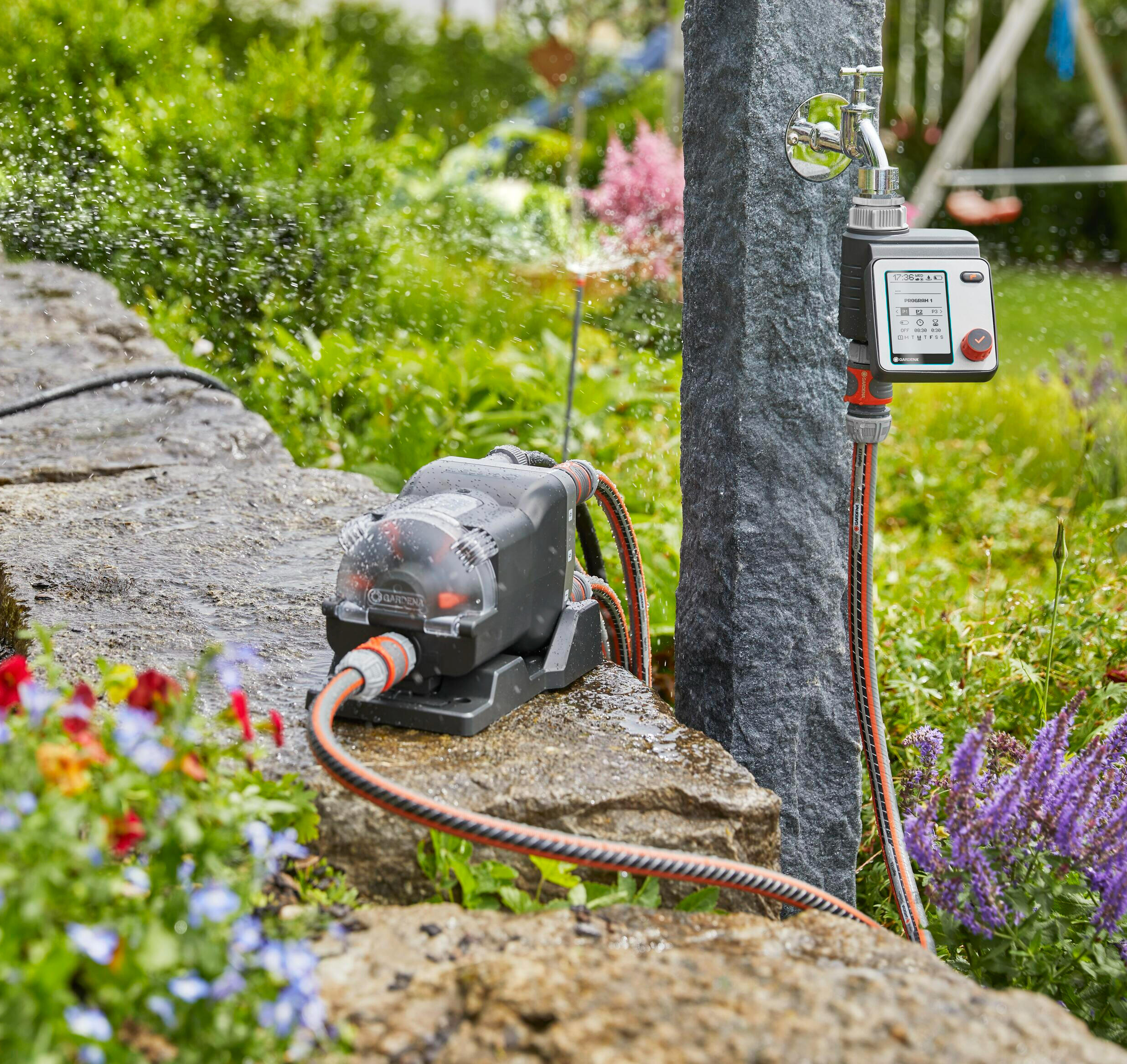 Programmateur d'arrosage piles GARDENA Master 1892-20 1 voie - 8