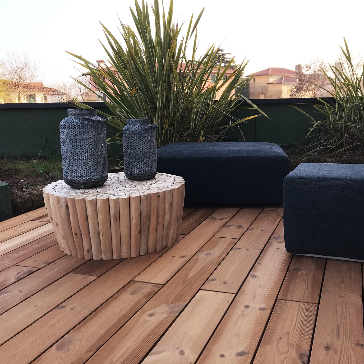 Listone a incastro da esterno in legno di pino L 120 x L 15 cm x Sp. 25 mm Thermowood - 4