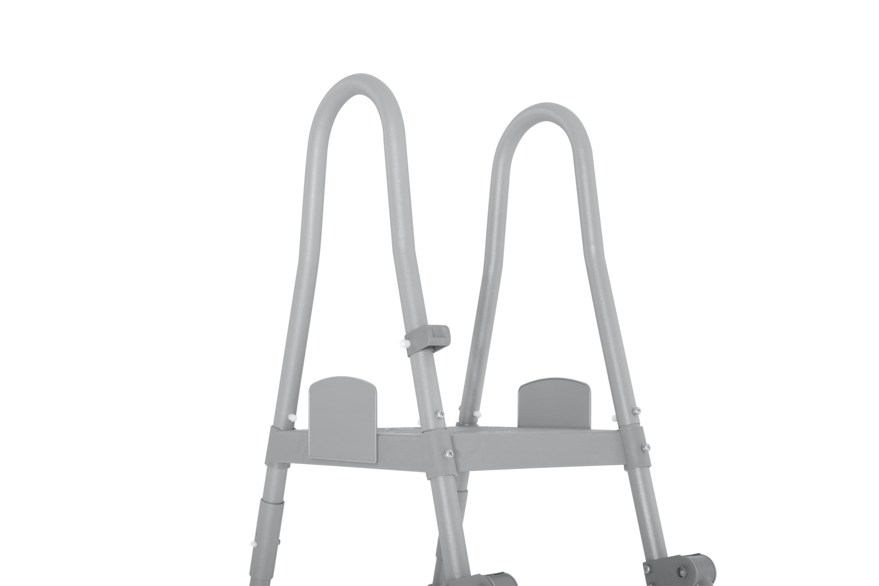 Echelle de sécurité avec plateforme, 2x4 marches, pour piscines de 132cm de haut - 6