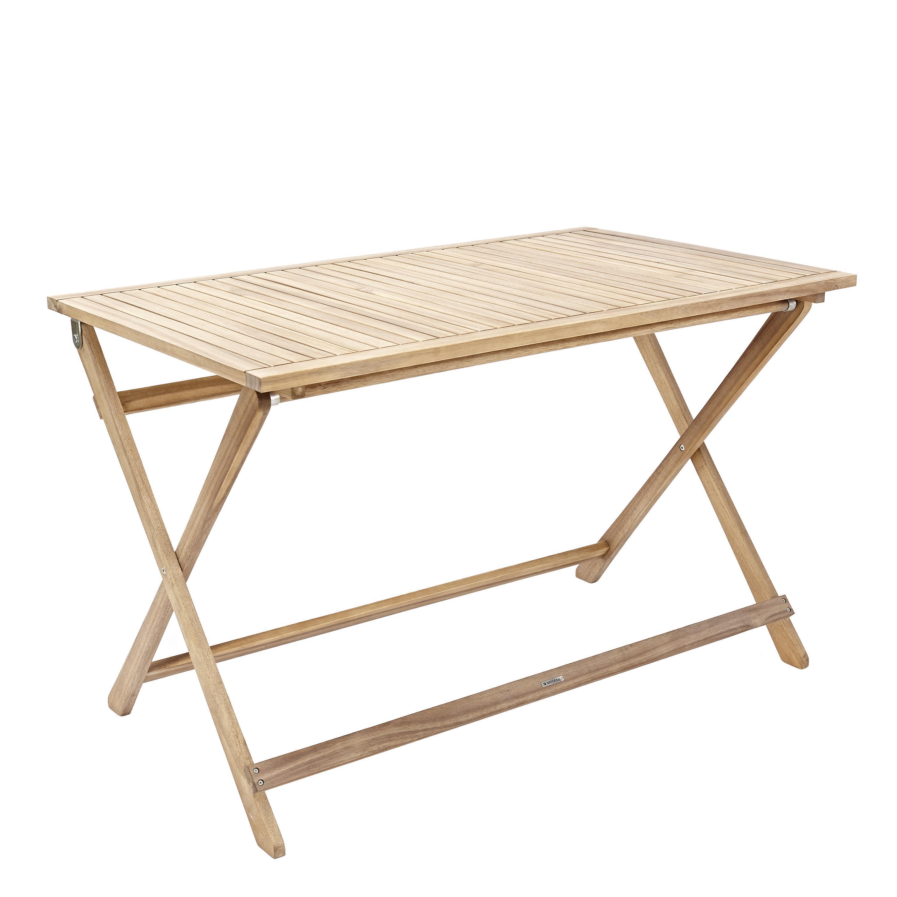 Mesa de madeira NATERIAL SOLIS ORIGAMI 114X70CM ACACIA - 21