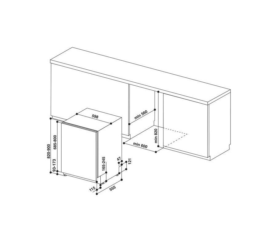 Lavastoviglie n/a 8 programmi WHIRLPOOL WIC 3C33 F - 4