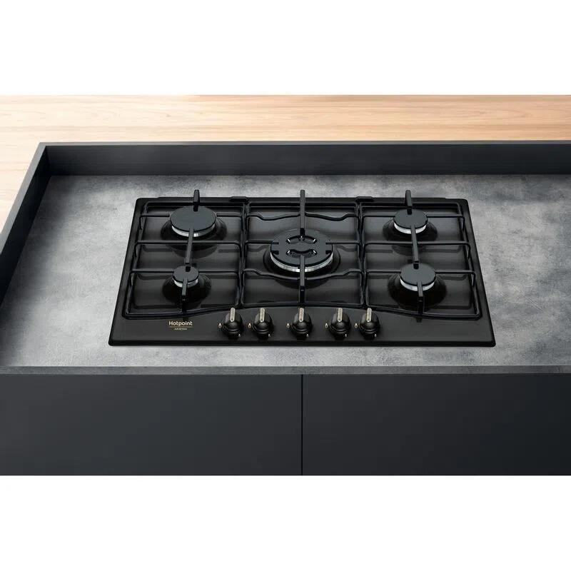 Kit 5 Fuochi Per Cucina RYELDOM - Piattini Smaltati Neri Per Ariston, Hotpoint, Franke - Foto 5