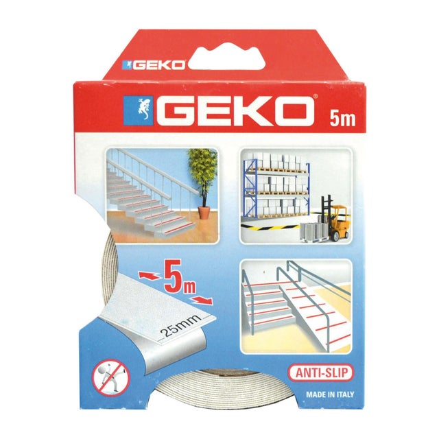 Nastro ANTISCIVOLO ADESIVO BIANCO Lunghezza 5 mt