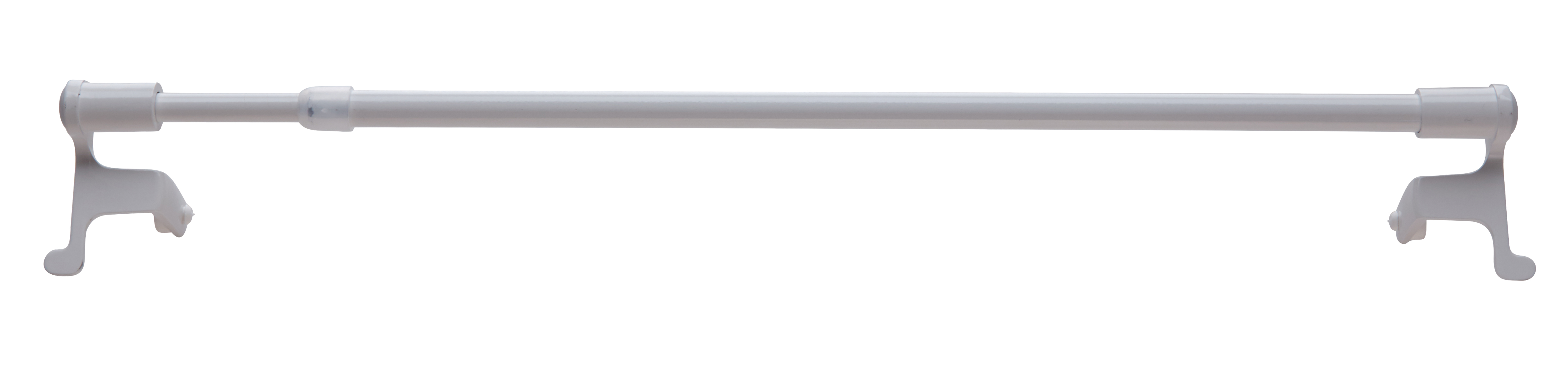 Kit bastone per tendina a vetro a pressione estensibile da 20 a 30 cm in acciaio bianco lucido Ø 9 mm INSPIRE - 2