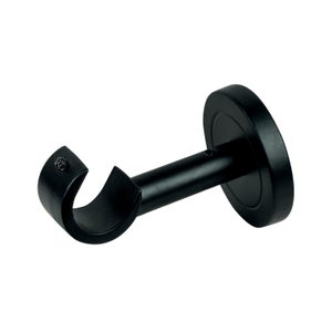 2 Staffe Per Tende Da Soffitto Nero - Supporto Per Asta Da 23mm A 33mm - Foto 8