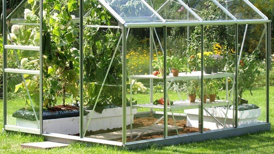 Tidyard Invernadero con puerta y rejilla de ventilación de techo, tablero  de PC, jardinería, hierbas al aire libre, flores, vegetales, casa para