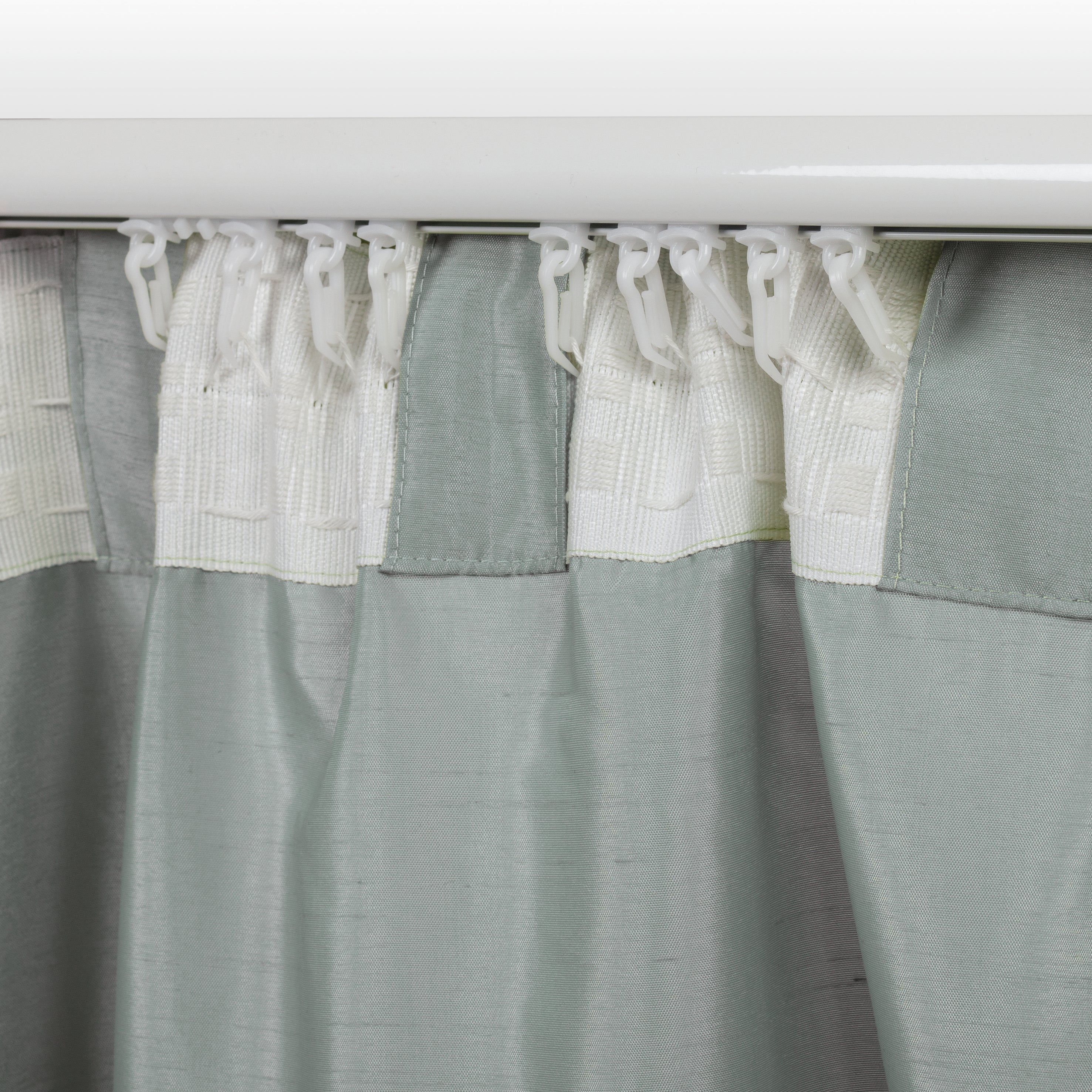Tenda INSPIRE Silka grigio, fettuccia e passanti nascosti 200x280 cm - 4