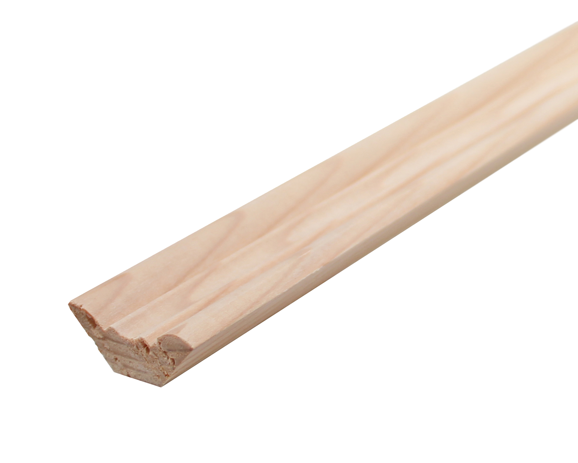 Moldura de panel de madera dura de 1/2 x 1 (grado de pintura) con moldura  decorativa (40, 5 pies)