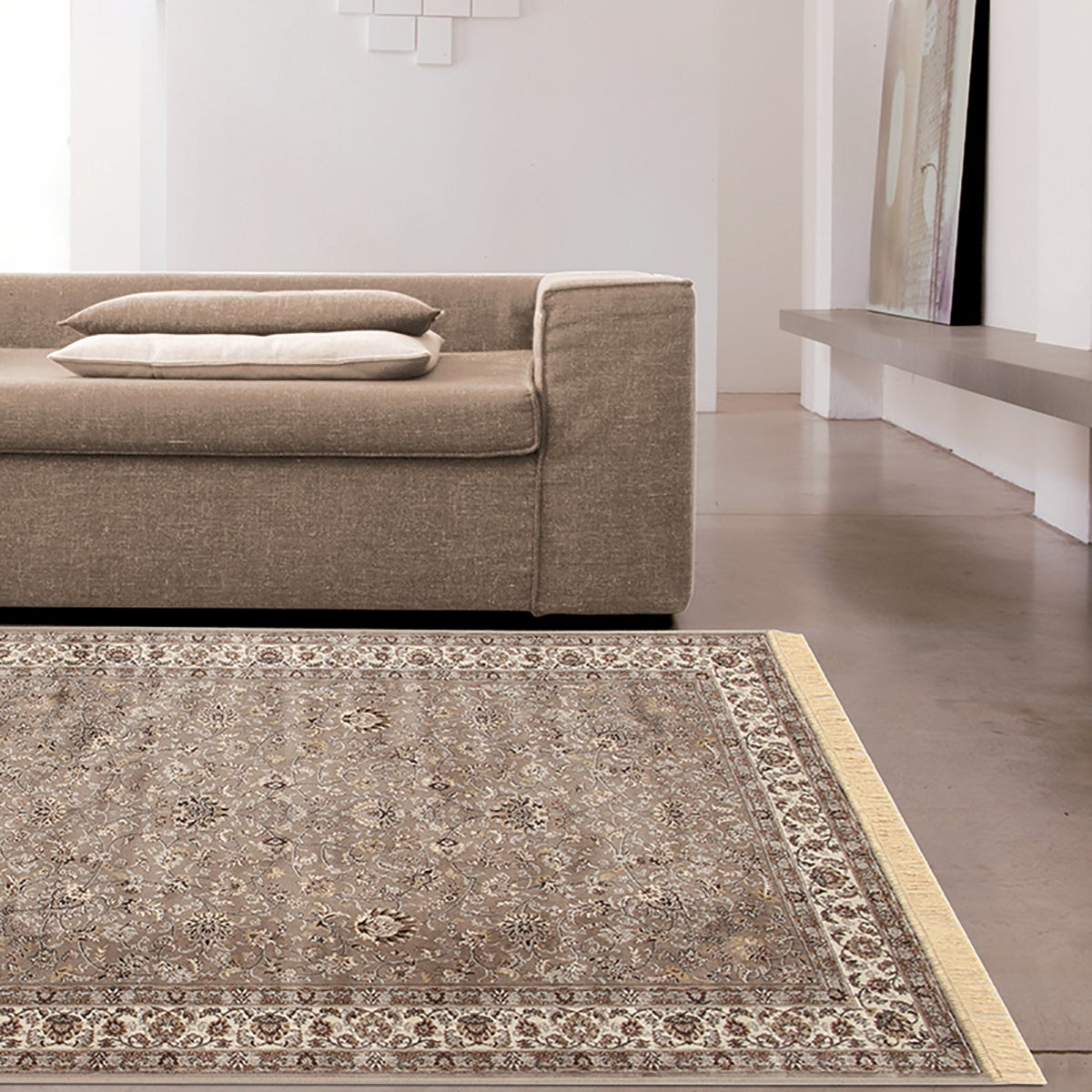 Tappeto Fashian hereke 2 orientale in viscosa tortora, L 230 x L 160 cm - 2
