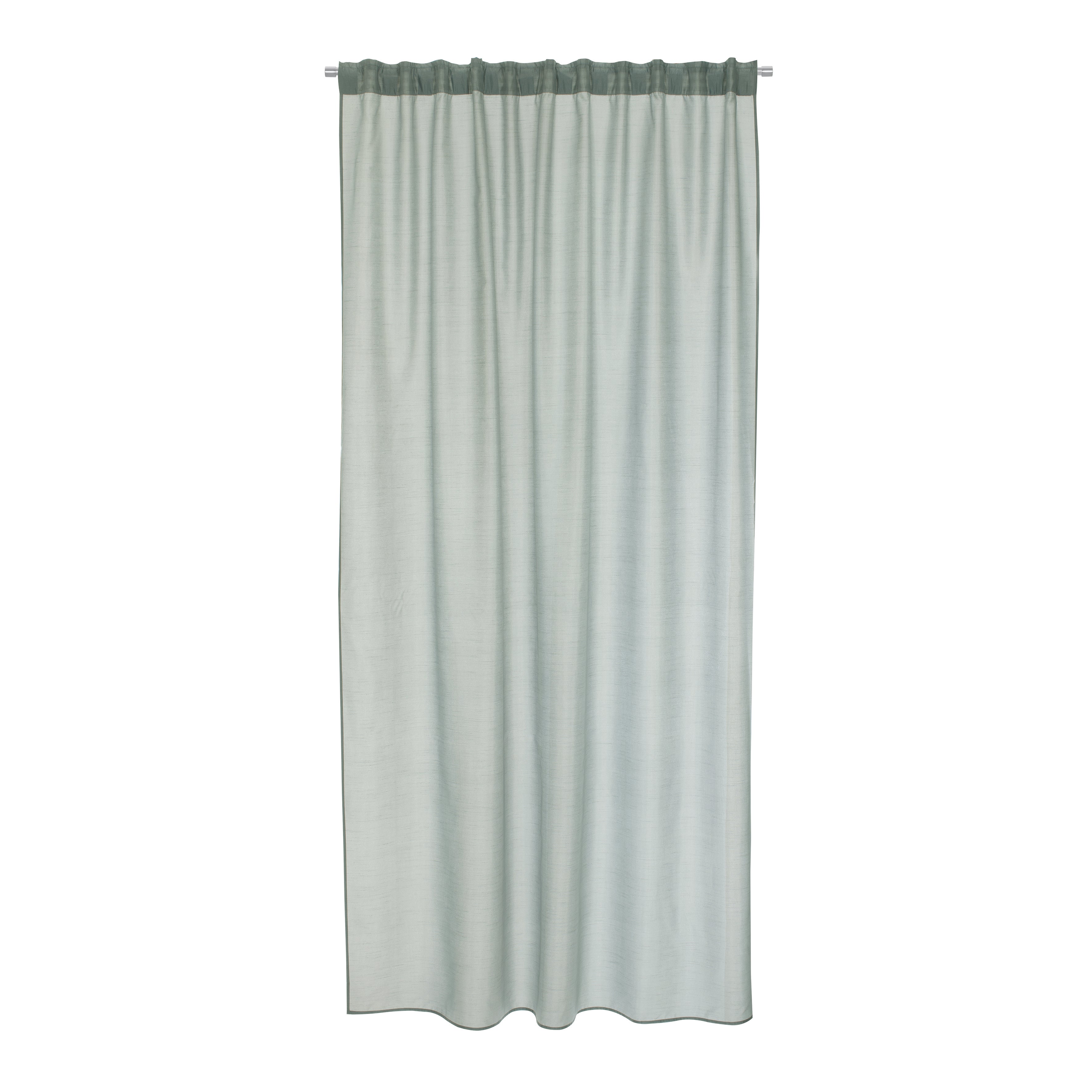 Tenda INSPIRE Silka grigio, fettuccia e passanti nascosti 200x280 cm - 3