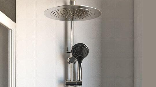 Conjunto De Alcachofa Y Manguera ICHMA 5 Funciones Dorado