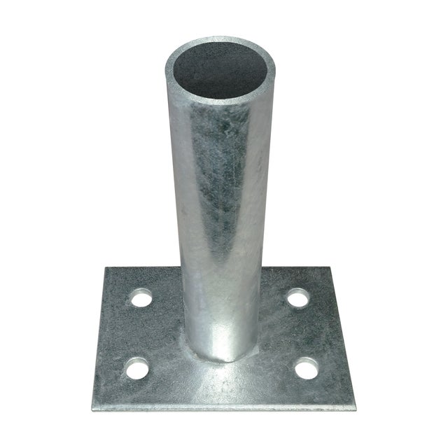 Supporto per palo acciaio FERRO BULLONI medium tondo da fissare grigio ø 48 mm