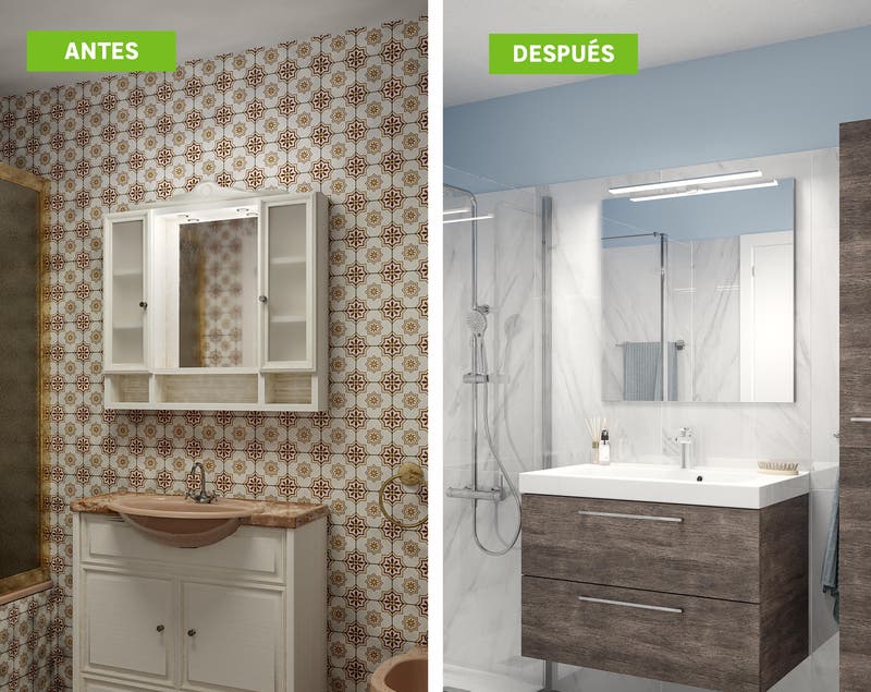 Antes y después: baños transformados que te inspirarán