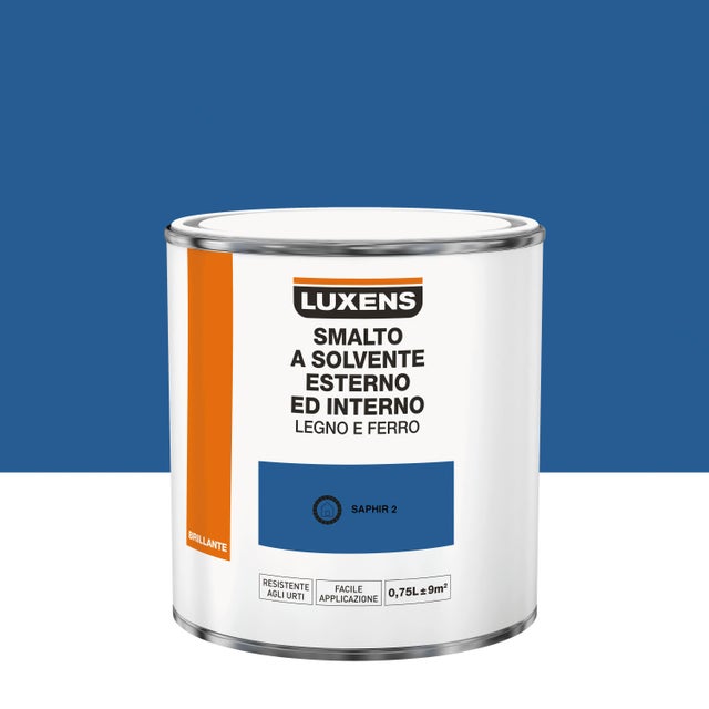 Vernice da esterno LUXENS blu saphir 2 lucido, 0.75 l