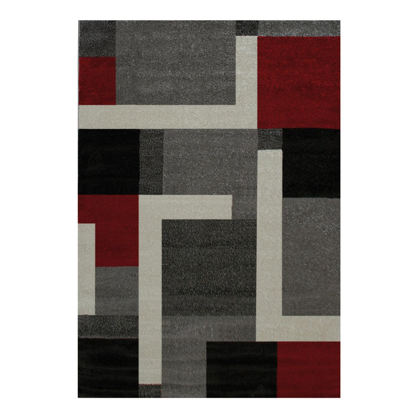 Tappeto Casa riquadri geometrico multicolor, L 230 x L 160 cm - 3