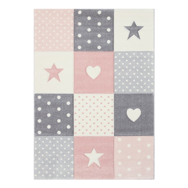 Tappeto Kids premium bambino rosa, L 190 x L 133 cm