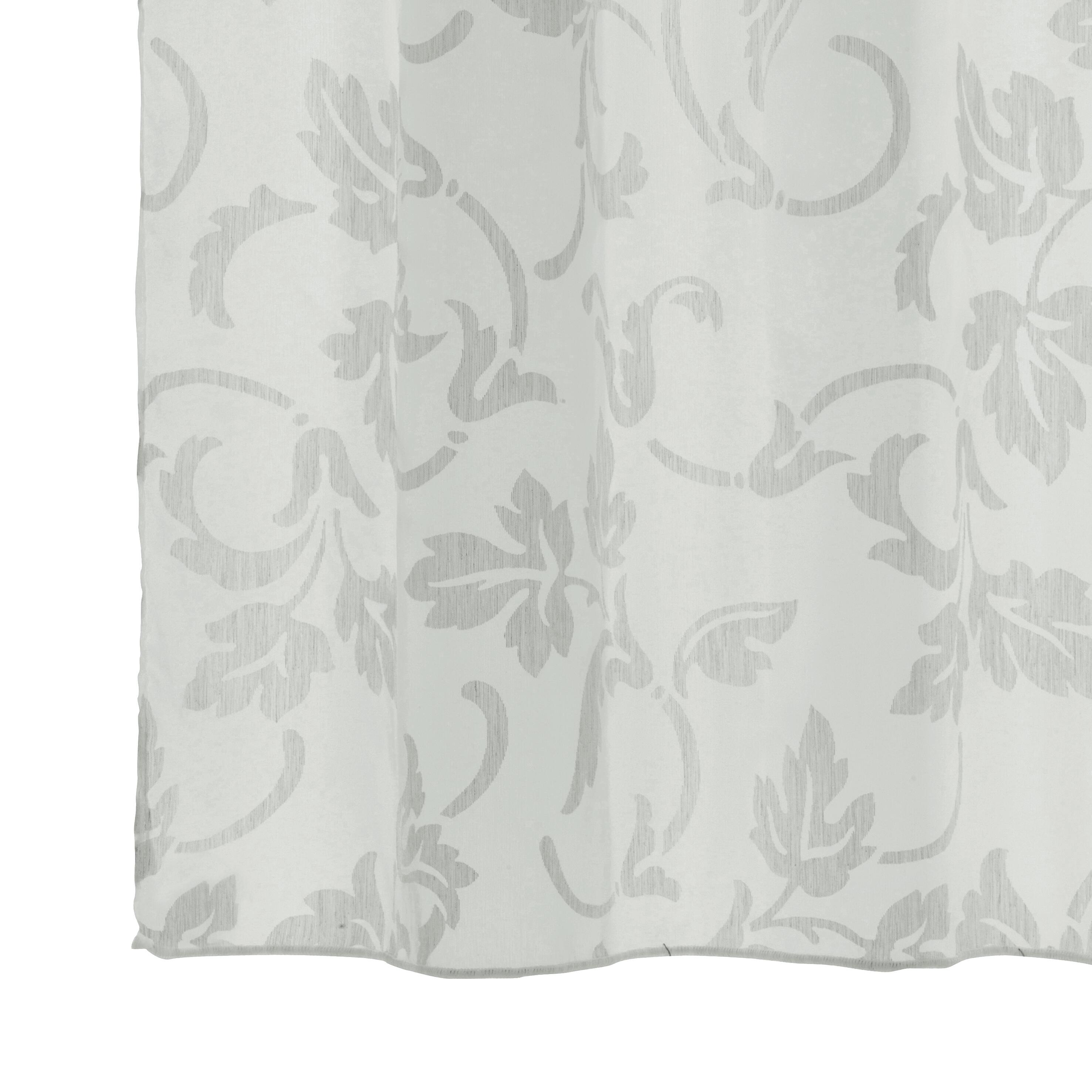Tenda Perla bianco, fettuccia e passanti nascosti 140x300 cm - 4