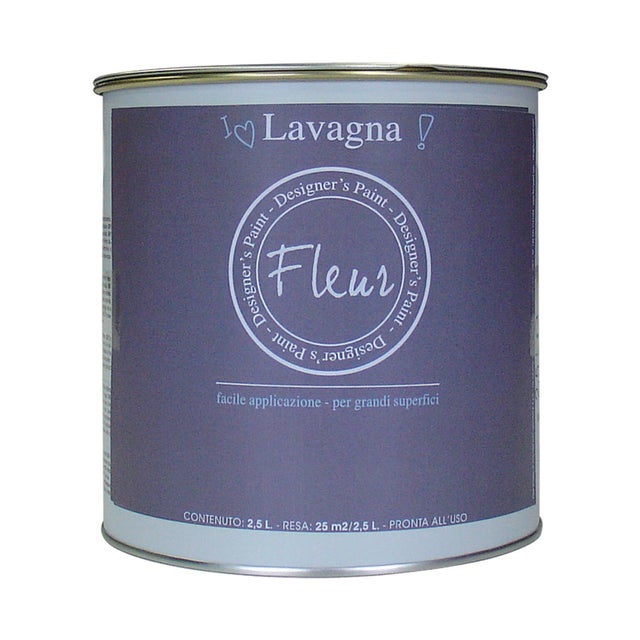 Pittura per interni lavagna, FLEUR Fleur grigio smoky opaco, 2.5 L