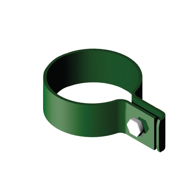Collare di fissaggio per rete metallica in acciaio verde FERRO BULLONI Medium tondo H 2.5 cm x ⌀ 52 mm
