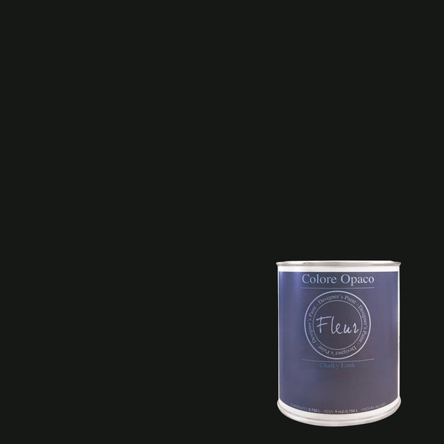 Pittura per interni lavagna, FLEUR Lavagna nero opaco, 0.75 L