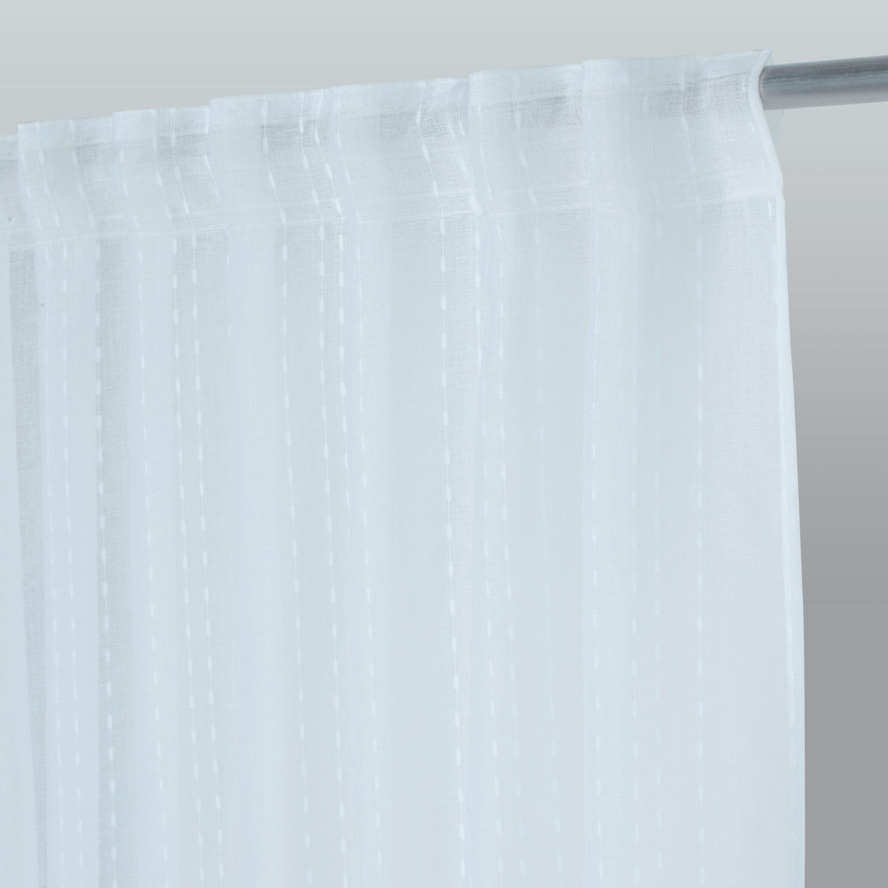 Tenda INSPIRE Livia bianco, fettuccia e passanti nascosti 200x280 cm - 12