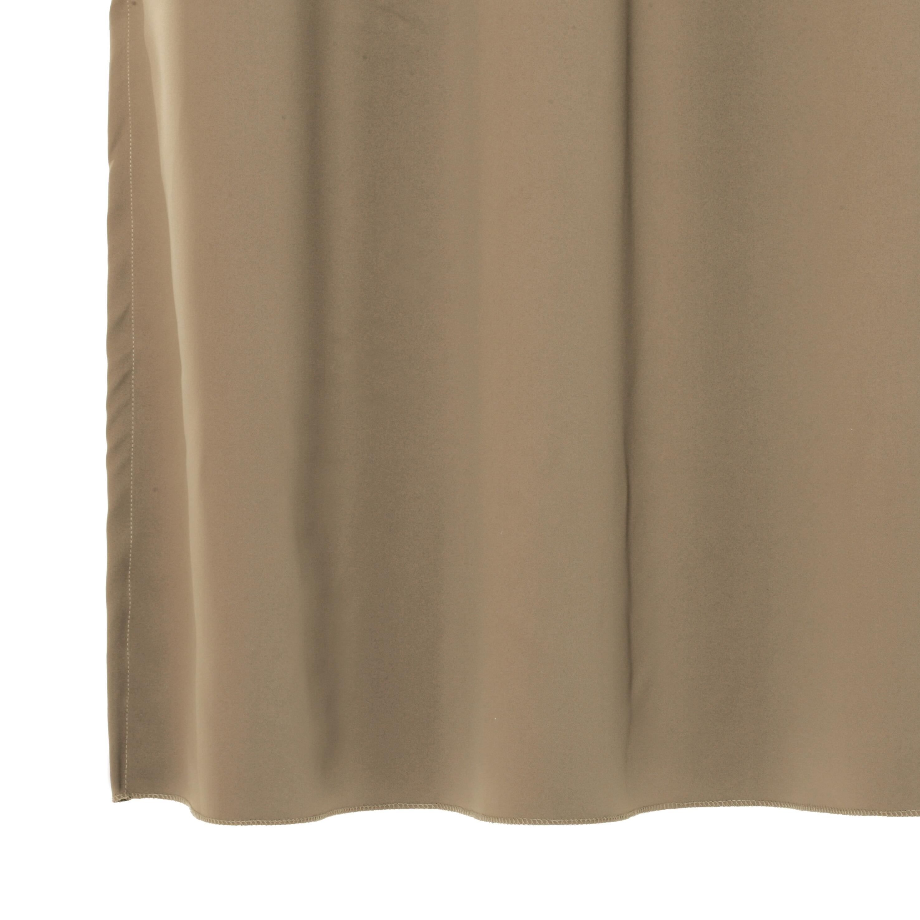 Tenda INSPIRE tinta unita tortora, occhiello 140x280 cm - 3
