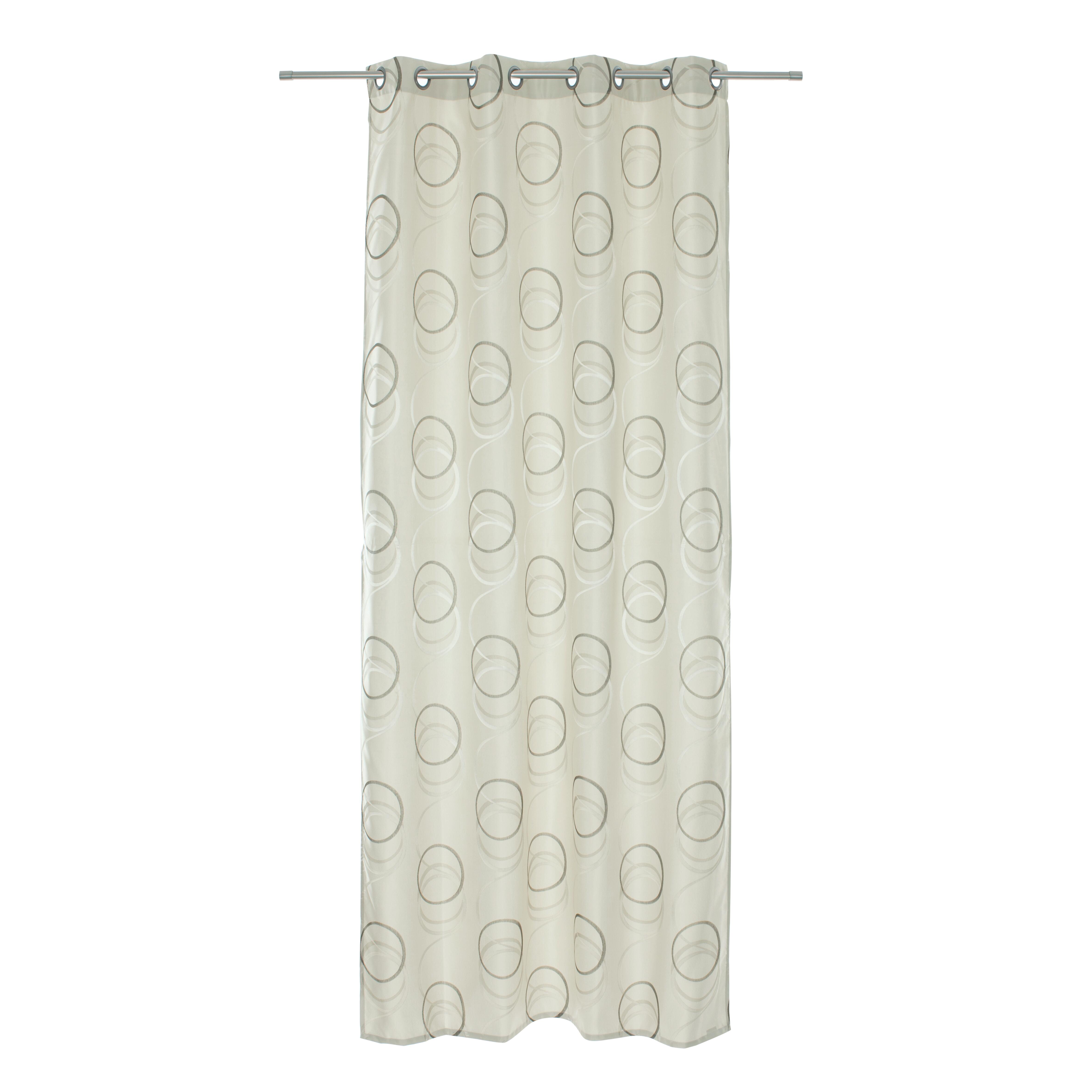 Tenda Rondine grigio chiaro, occhiello 140x280 cm - 2