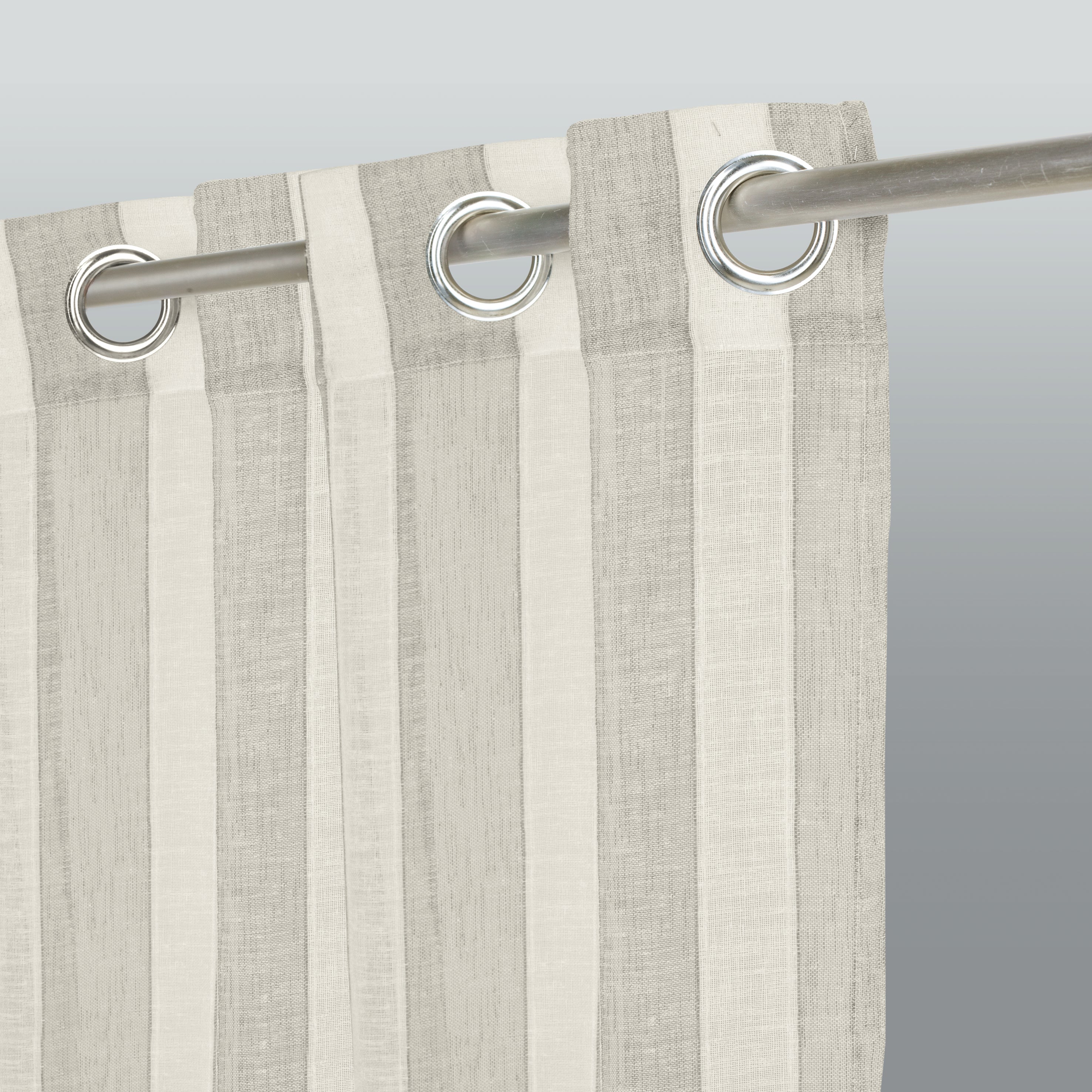 Tenda INSPIRE Vanessa grigio, occhiello 140x280 cm - 3