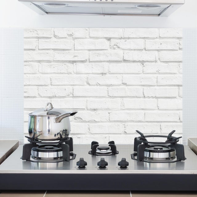 Adesivo decorativo paraschizzi adesivo White bricks 47.5x48 cm bianco,nero