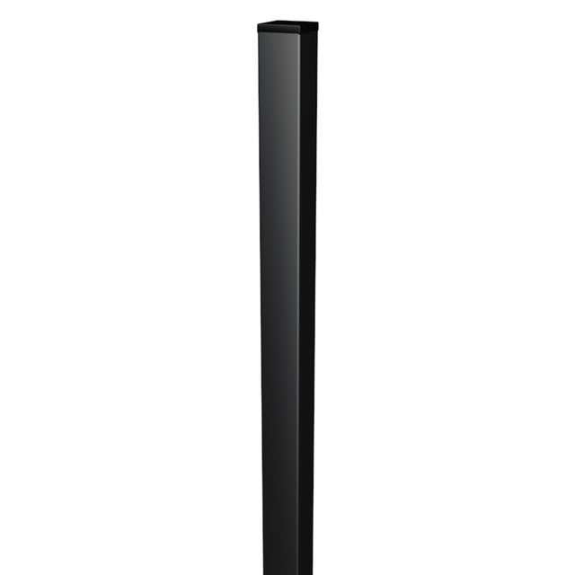 Palo quadrato in acciaio FERRO BULLONI Medium antracite H 180 x L 5 cm