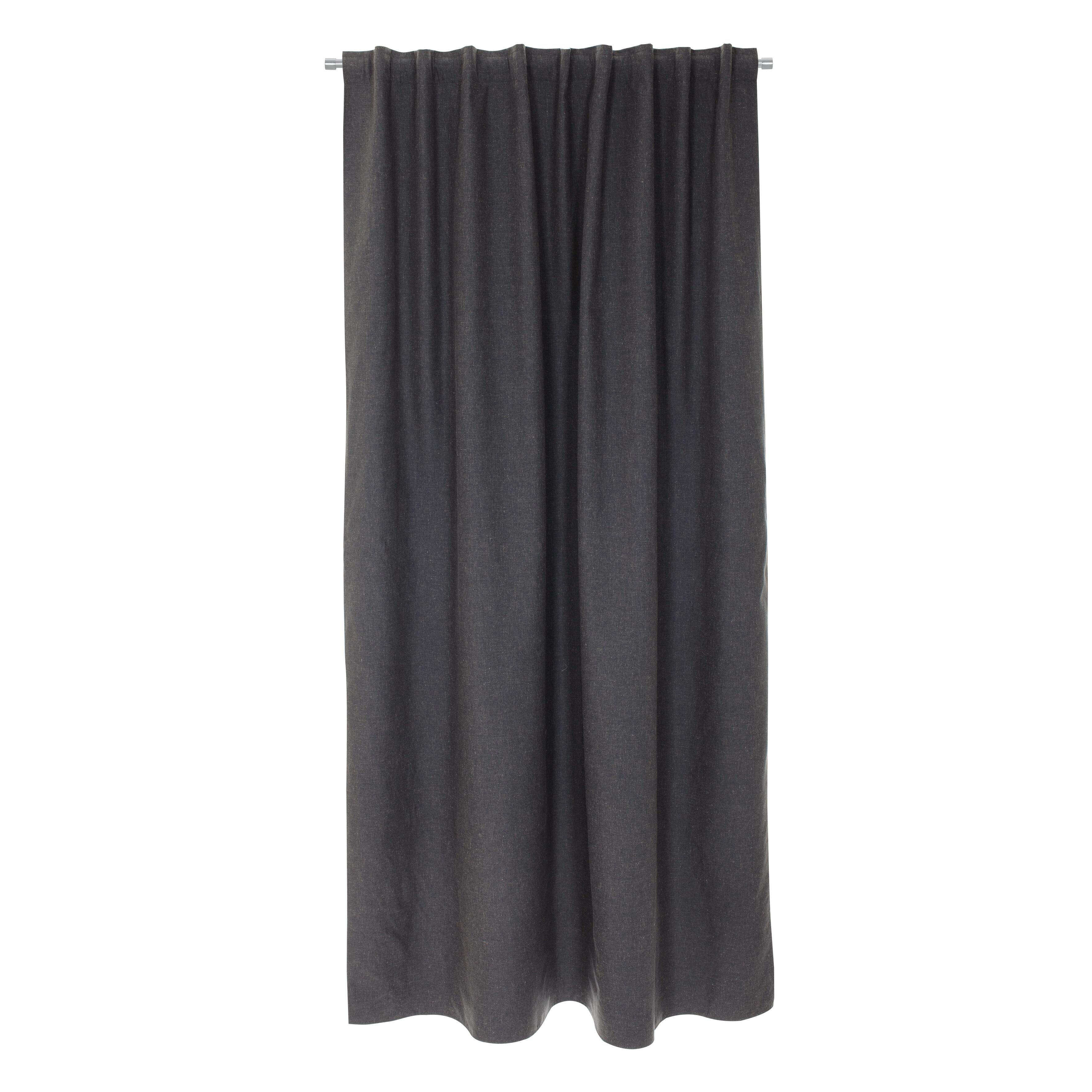 Tenda INSPIRE Liny grigio, fettuccia e passanti nascosti 200x280 cm - 2