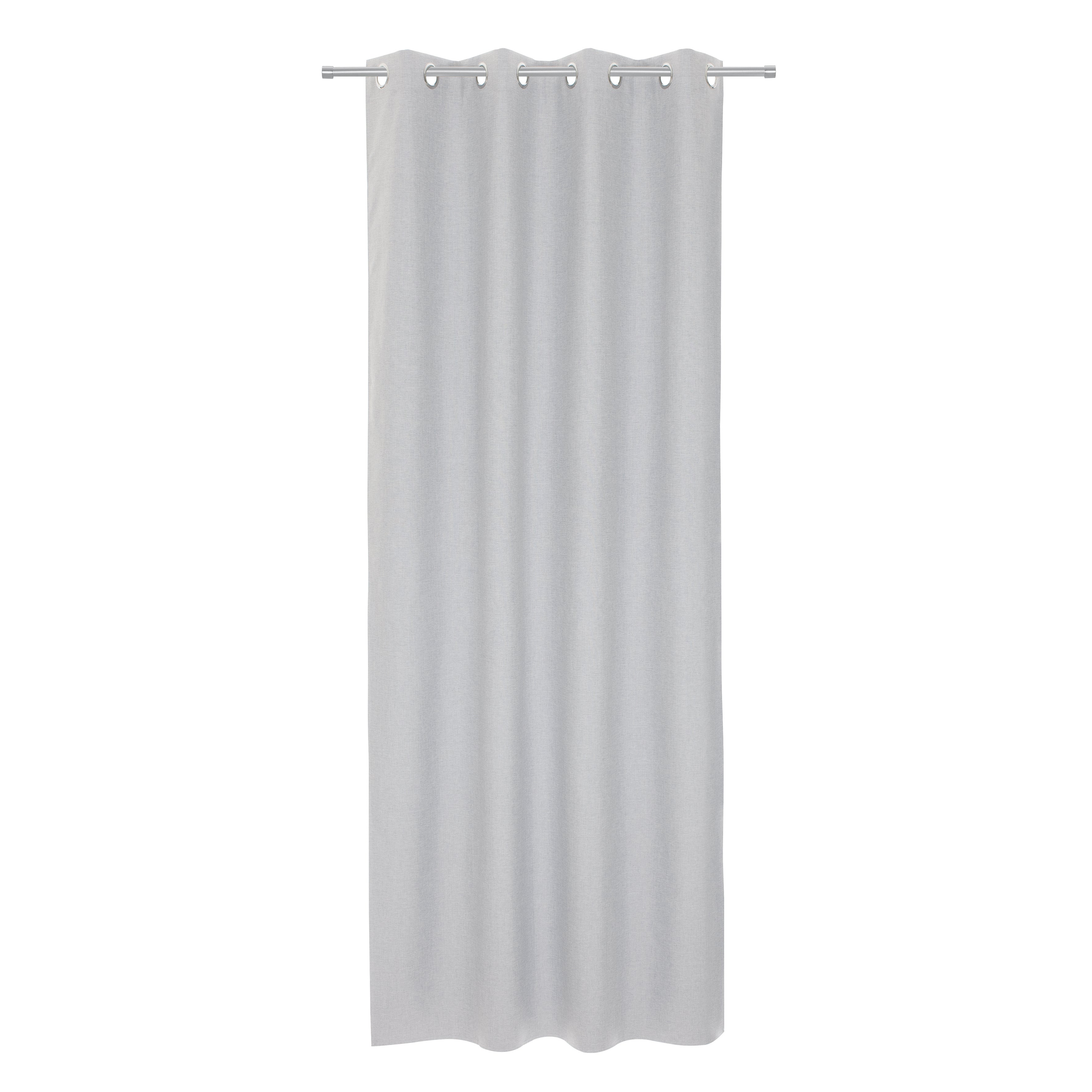 Tenda INSPIRE Cardiff grigio oscurante con rivestimento, occhiello 140x280 cm - 3