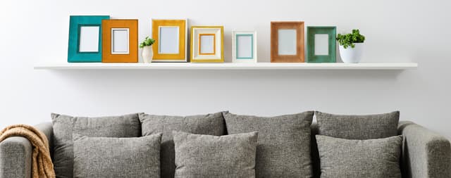 Consejos para decorar con marcos vacíos