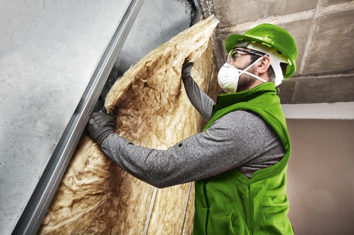 Instalación lana mineral