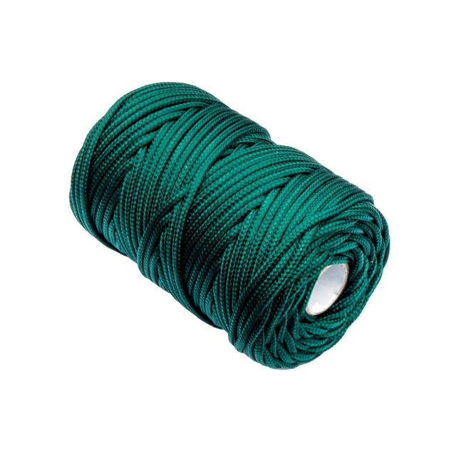 Corda treccia in polipropilene L 50 m x ø 3 mm verde carico max 16 Kg