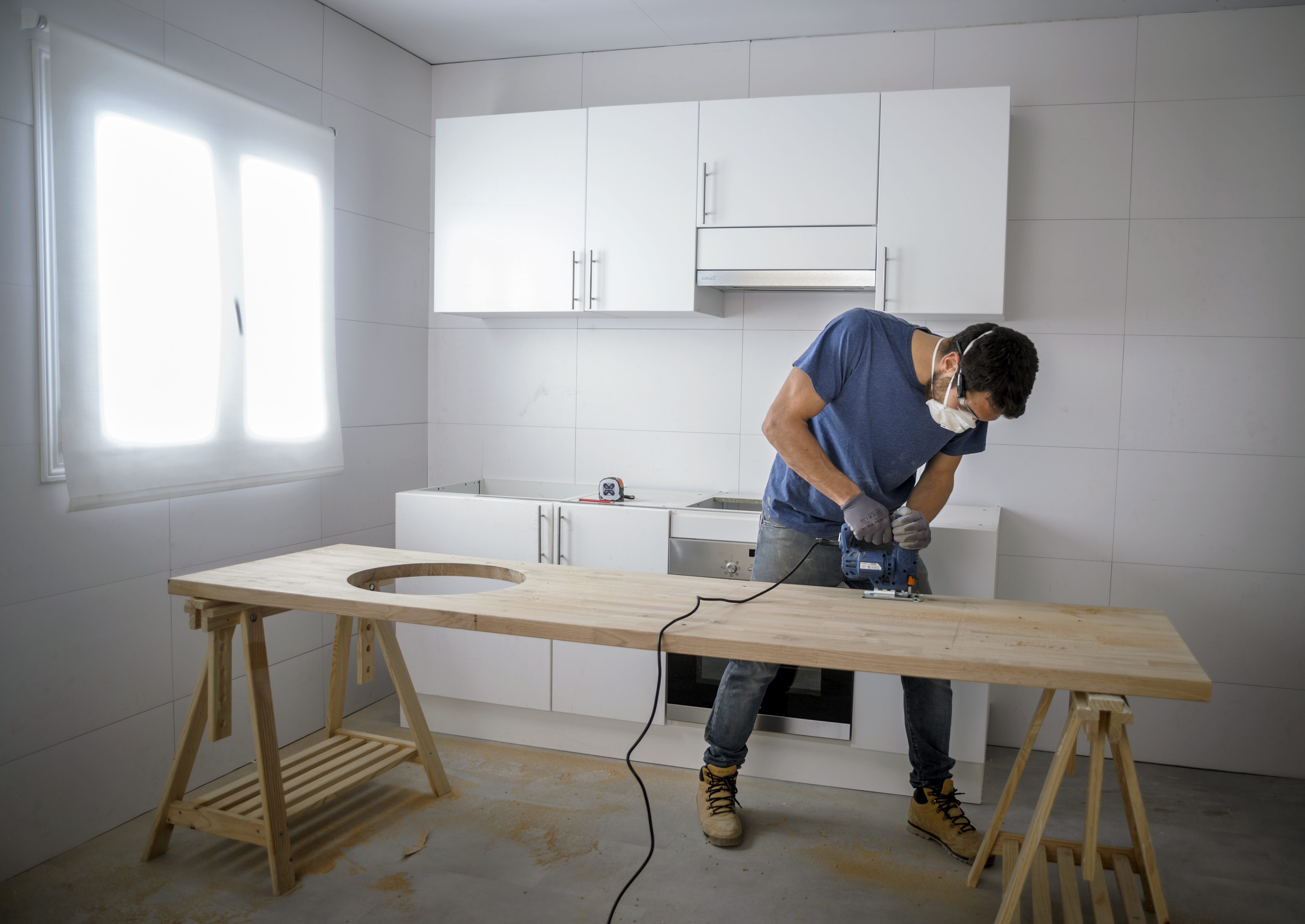 Cómo colocar una encimera de madera Leroy Merlin