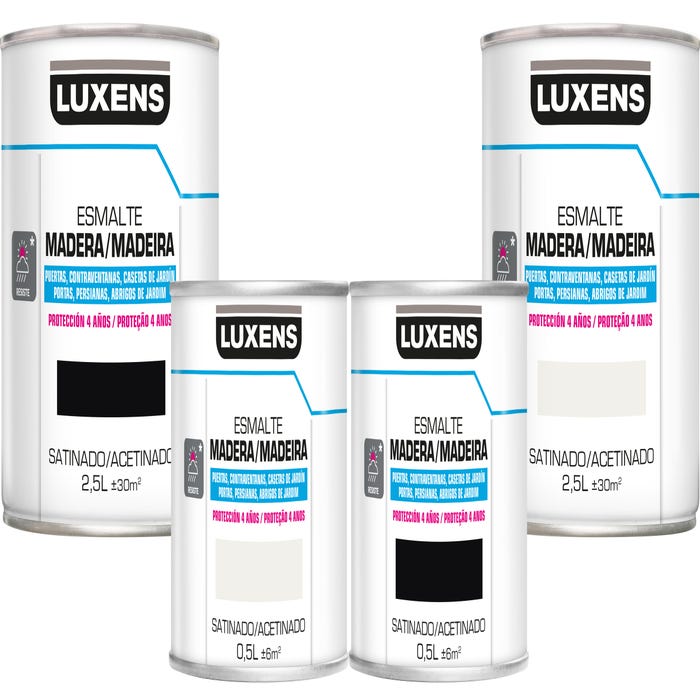 Pintura madera satinado al agua LUXENS