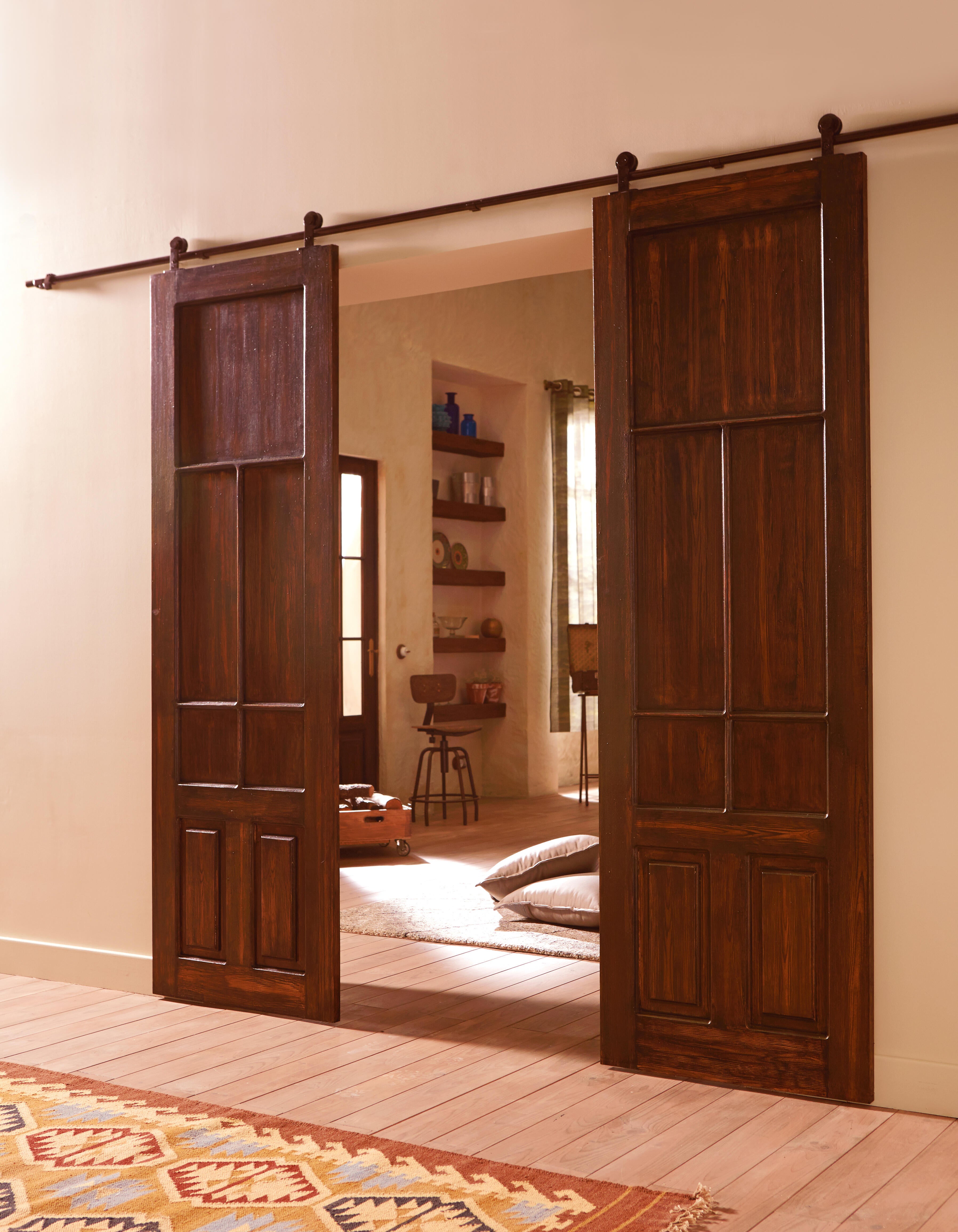 puerta con barra