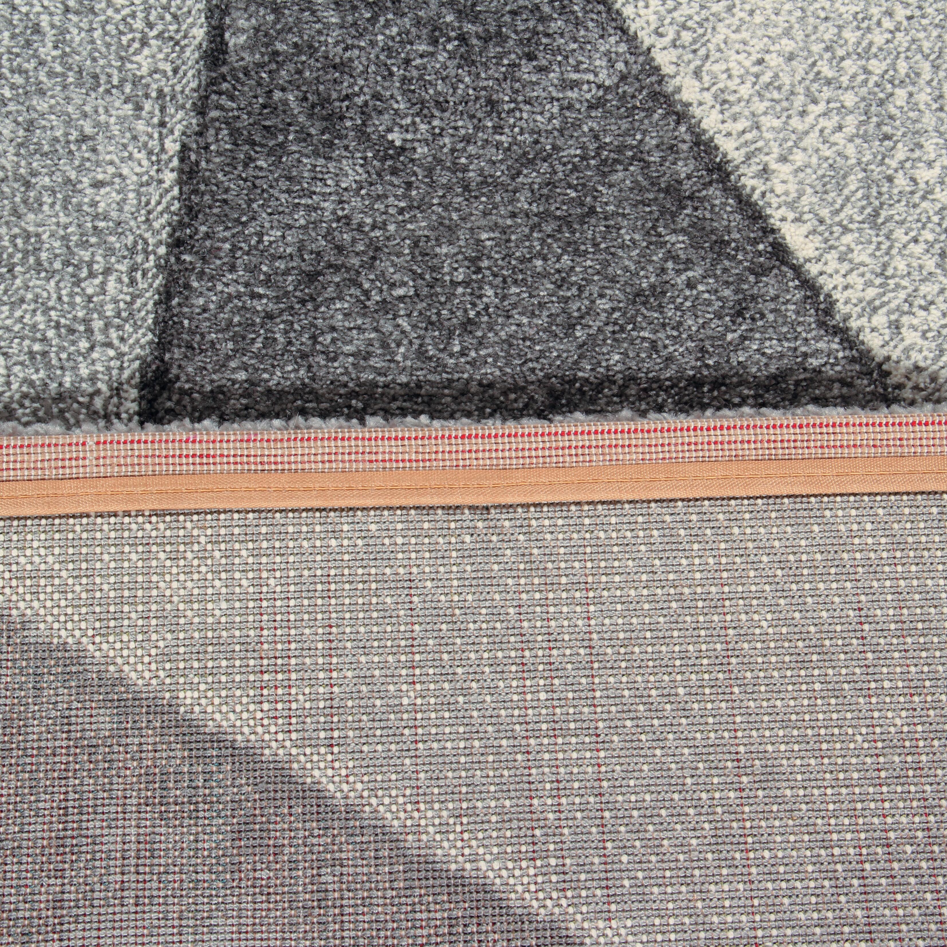 Tappeto Opera Diamanti classic geometrico nero e bianco, L 120 x L 60 cm - 7