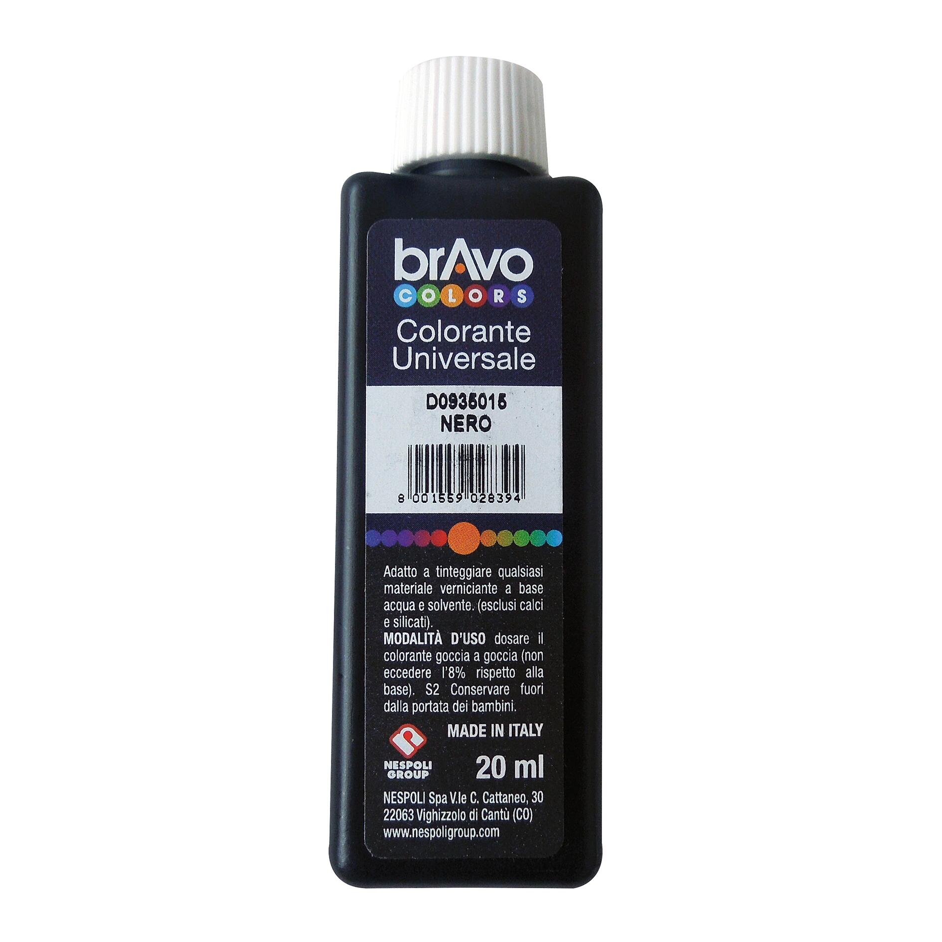 Colorante liquido BRAVO 20 ml nero ossido - 5